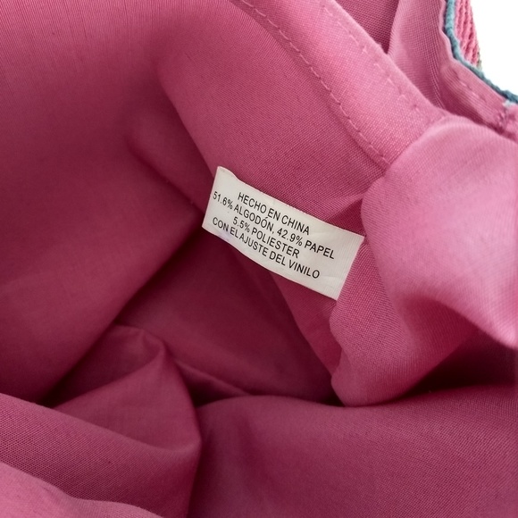 COLORFUL COTTON / PAPER TOTE HANDBAG - Picture 8 of 8